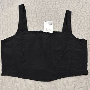 NWT H&M top with boning like detail